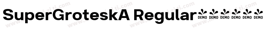 SuperGroteskA Regular字体转换